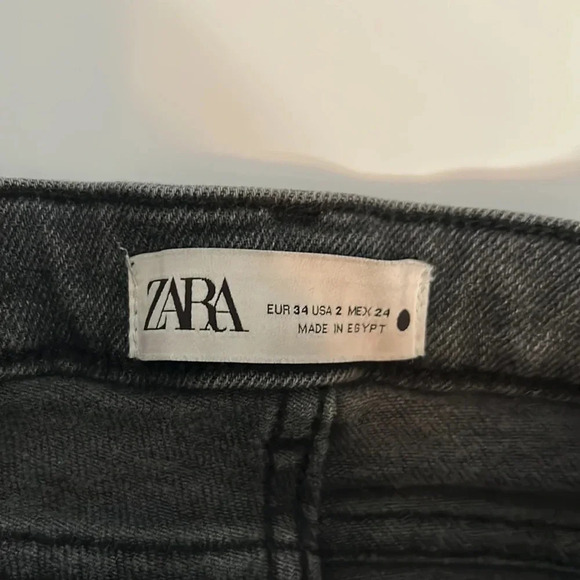 Zara black high-rise jeans size 2 - Picture 4 of 8